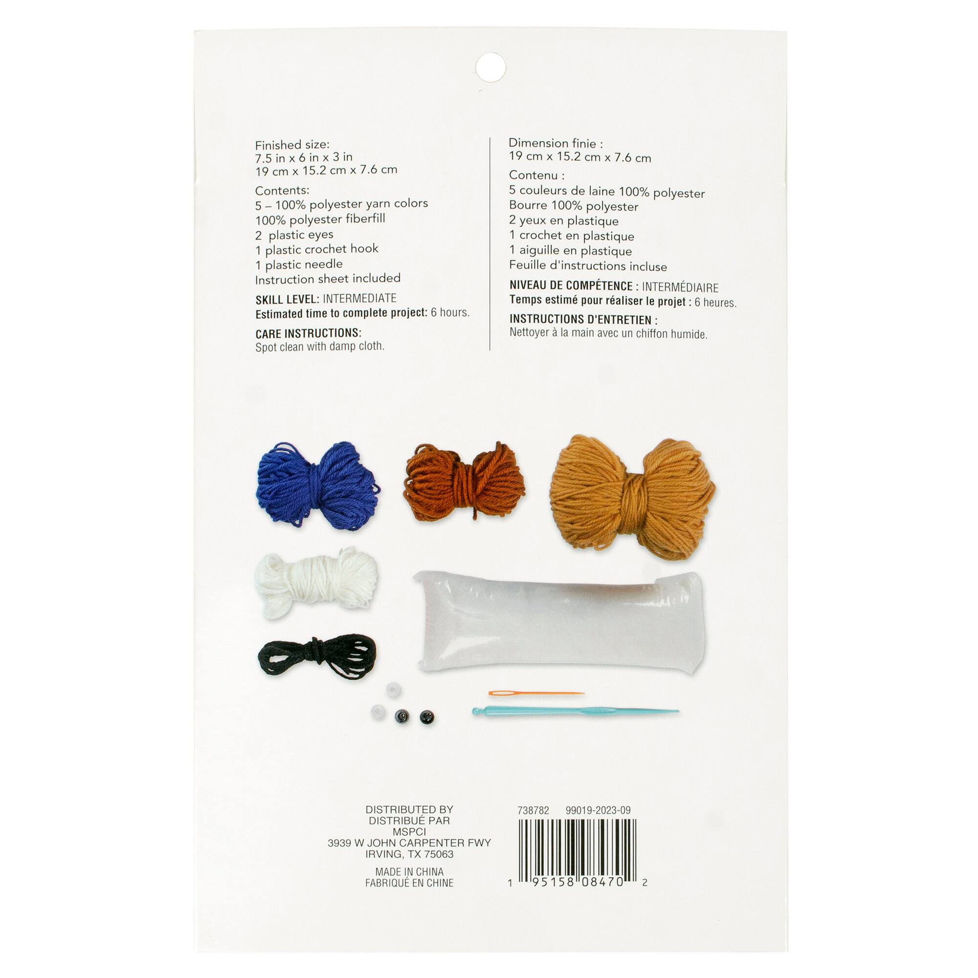 Intermediate Sloth Amigurumi Crochet Kit by Loops & Threads®